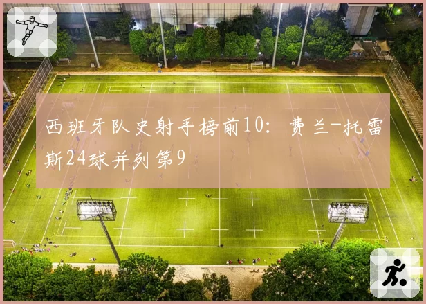 西班牙队史射手榜前10：费兰-托雷斯24球并列第9