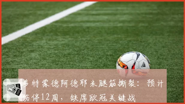 多特蒙德阿德耶米腿筋撕裂:预计伤停12周,缺席欧冠关键战